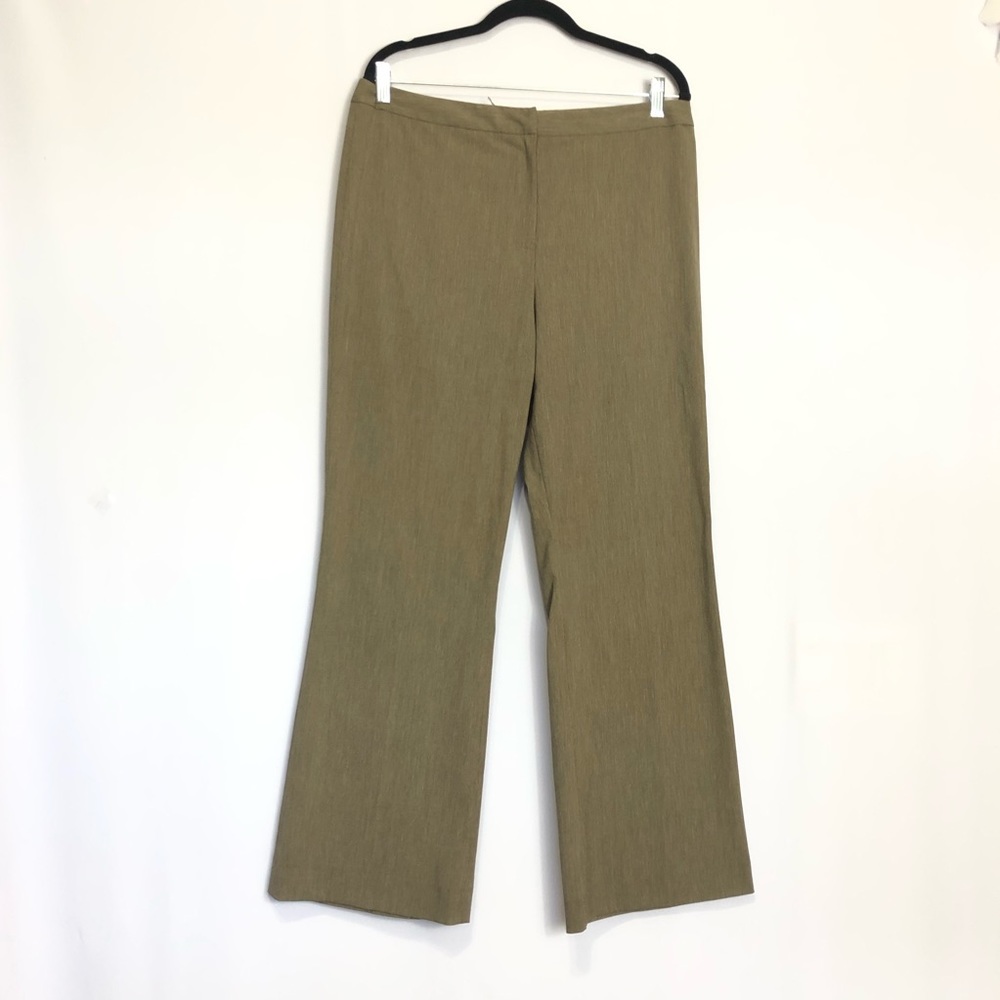 Alex Marie Stright Leg Dress Pant. Tan Brown. Size 12. Classy
